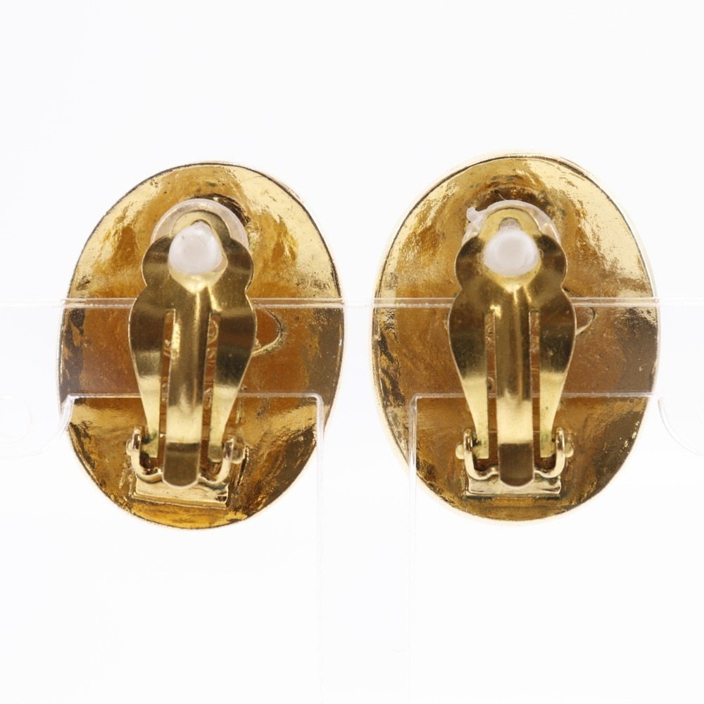 CHANEL Gold Logo Earrings - Picture 3 of 7